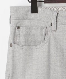 JOSEPH ABBOUD 【キングサイズ・イタリア素材/ストレッチ】ヘリンボンモールスキン5ポケットデザインパンツ