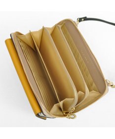 UNBILLION カシュカシュ cachecache / WEB限定カラーコンビウォレットショルダーバッグ