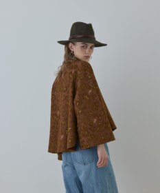 GRACE CONTINENTAL サラサジャガードケープジャケット