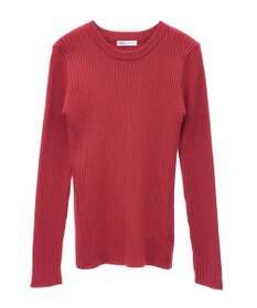 CRAFT STANDARD BOUTIQUE 洗える/とてもちクルーネックリブニットプルオーバー
