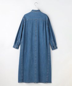J.PRESS LADIES コットンリネン 7oz デニム シャツ ワンピース