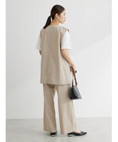 Green Parks 綿麻混シングルミディ丈ベスト