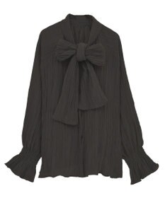 Green Parks ボウタイリボンブラウス