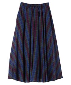 Green Parks Ｉ　先染めチェックギャザースカート