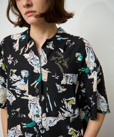 GRACE CONTINENTAL リゾートプリントシャツ