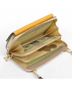 UNBILLION カシュカシュ cachecache / WEB限定カラーコンビウォレットショルダーバッグ