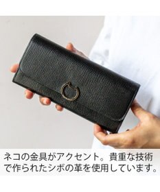 tsumori chisato CARRY ネコおこし 長財布 かぶせタイプ