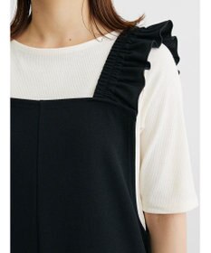 Green Parks ・ＲＡＹ　ＣＡＳＳＩＮ　ラッフルショルダーサロペット