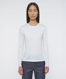 JOSEPH 【洗える】コットンシルク　ロングスリーブティーシャツ