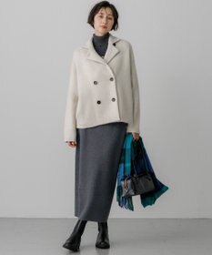 23区 L カシミヤブレンド Iライン ニットスカート