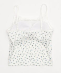 WEGO 【カップ付きインナー】花柄レースカップインキャミ
