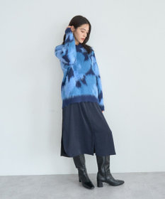 YECCA VECCA フラワー柄シャギーニット