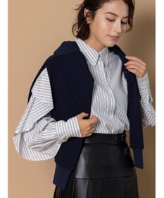 Te chichi 【泉 里香さん着用・Oggi.jp10/23掲載】ラッフルスリーブシャツ