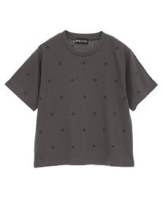 Green Parks ・ＤＯＵＢＬＥ　ＦＬＡＧＳ　ハート総柄刺繍ＴＥＥ