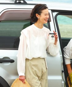 CRAFT STANDARD BOUTIQUE ヴィンテージボイルショルダータックブラウス