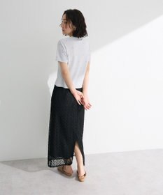 Green Parks ・ＤＯＵＢＬＥ　ＦＬＡＧＳ　ハート総柄刺繍ＴＥＥ