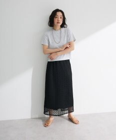 Green Parks ・ＤＯＵＢＬＥ　ＦＬＡＧＳ　ハート総柄刺繍ＴＥＥ