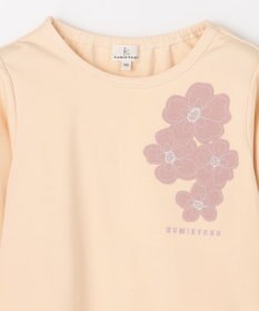 組曲 KIDS 【110-140㎝】サラリとフラワーモチーフ Tシャツ