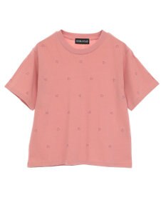 Green Parks ・ＤＯＵＢＬＥ　ＦＬＡＧＳ　ハート総柄刺繍ＴＥＥ