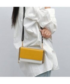 UNBILLION カシュカシュ cachecache / WEB限定カラーコンビウォレットショルダーバッグ