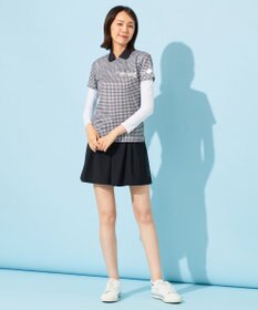 23区GOLF 【WOMEN】【接触冷感・UVケア・吸水速乾】ギンガムチェック柄 ポロシャツ