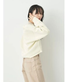 earth music&ecology バイカラースポンディッシュカーディガン