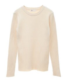 CRAFT STANDARD BOUTIQUE 洗える/とてもちクルーネックリブニットプルオーバー