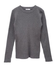 CRAFT STANDARD BOUTIQUE 洗える/とてもちクルーネックリブニットプルオーバー