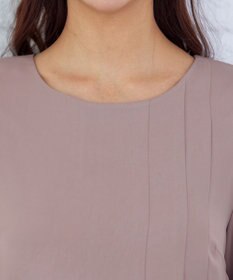 Tiaclasse 【洗える・スマート裏起毛】アシメタックチュニックブラウス