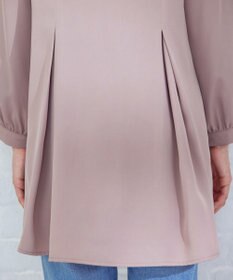 Tiaclasse 【洗える・スマート裏起毛】アシメタックチュニックブラウス