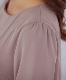 Tiaclasse 【洗える・スマート裏起毛】アシメタックチュニックブラウス