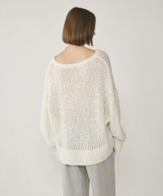 GRACE CONTINENTAL スパンコール畦ニットトップ