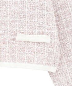 Maison de FLEUR ツイードニットカーディガン