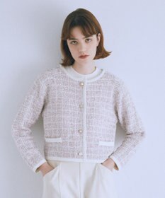 ツイードニットカーディガン / Maison de FLEUR | ファッション通販