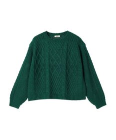 earth music&ecology ウォッシャブルケーブルプルオーバー