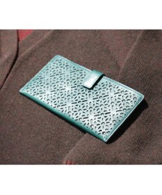 genten ダイヤカットワーク　マチなし長財布
