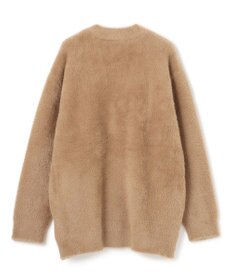 UNFILO ナイロンシャギー Vネックカーディガン