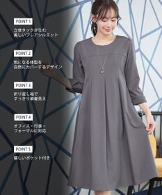 Tiaclasse L ボックスタックAラインワンピース