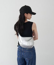 russet ソフトレザーラウンドショルダーバッグ【シルバー】(CE-1470-WEB)