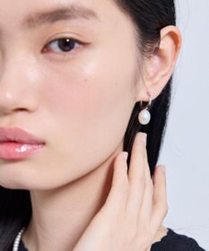 TOCCA DROP PEARL HOOP EARRINGS イヤリング