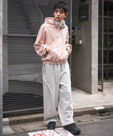 WEGO ショートグラフィックプルパーカー