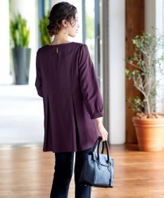 Tiaclasse 【洗える・スマート裏起毛】アシメタックチュニックブラウス