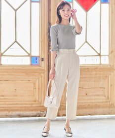 Feroux シアートリム リブニット