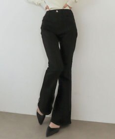 WEGO 【美脚パンツ】ストレッチフレアデニムパンツ