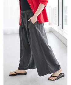 CRAFT STANDARD BOUTIQUE 【キナリノ別注】リネンレーヨンワイドパンツ