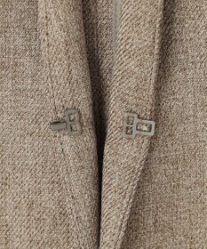 23区 【洗える】ウールライクカルゼ ノーカラー ジャケット