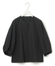 ICB 【洗える】 コットンナイロンタイプライター デザインブラウス