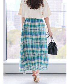 AMERICAN HOLIC ラップ風チェックスカート