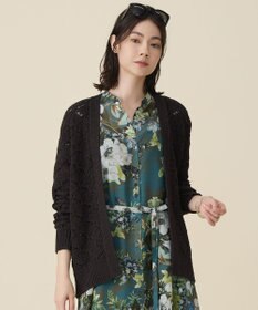 自由区 ジオメトリックモチーフ カーディガン