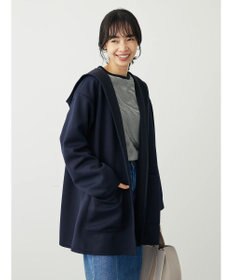 Green Parks ポンチフード付きカットカーディガン